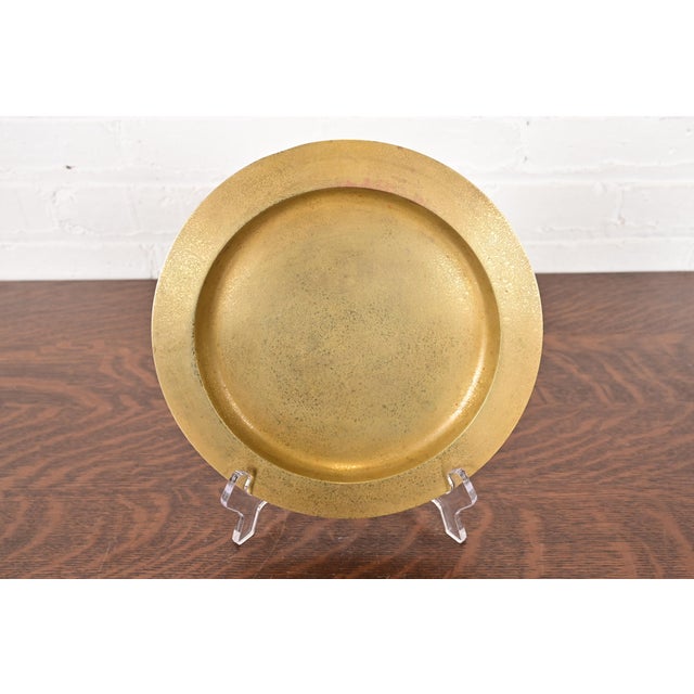 A gorgeous Arts & Crafts or Art Deco period gilt bronze charger plate or serving tray By Tiffany Studios (signed to the...