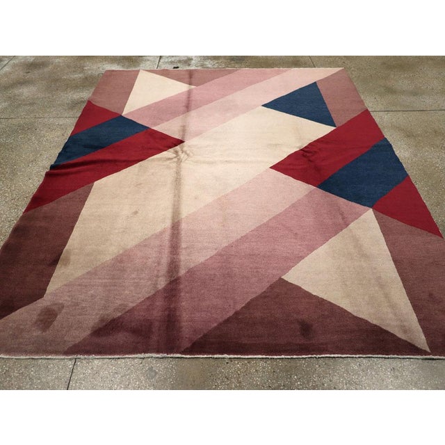 Galerie Shabab Collection Mid-20th Century Chinese Art Deco Rug For Sale - Image 4 of 10