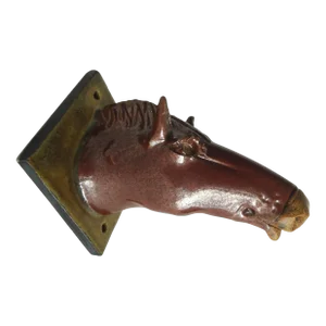 Wall Hanging Horse Head Studio Pottery Garment or Jewelry Hook