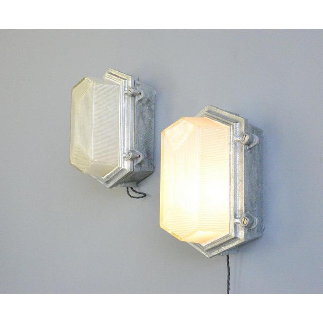 Industrial Bulkhead Lights by Maxlume, 1920s For Sale - Image 10 of 14