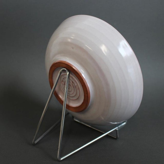 Brown Ceramic Bowl by the Cloutier Brothers, 1970s For Sale - Image 8 of 18