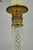 Antique French Empire Gilt Bronze Crystal Column Small Candlestick Table Lamp For Sale In Philadelphia - Image 6 of 12