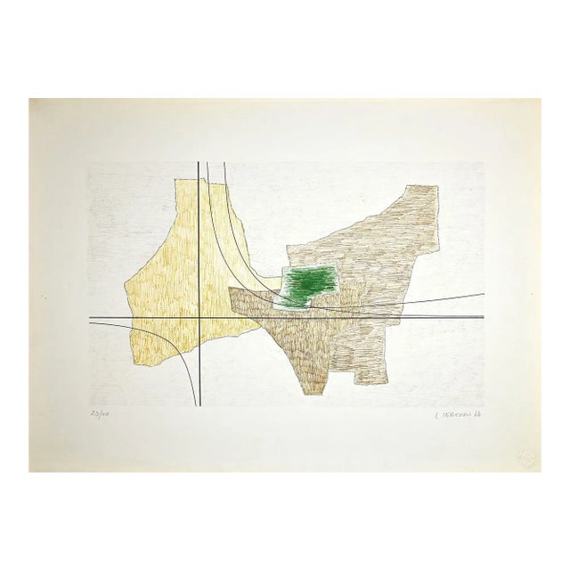 Luigi Veronesi, Structure 6, Original Lithograph, 1966 For Sale