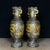 Metal Pair of Vintage Gilt Bronze Dragon Vases – "Dragon Rising From the Sea" Motif For Sale - Image 7 of 9