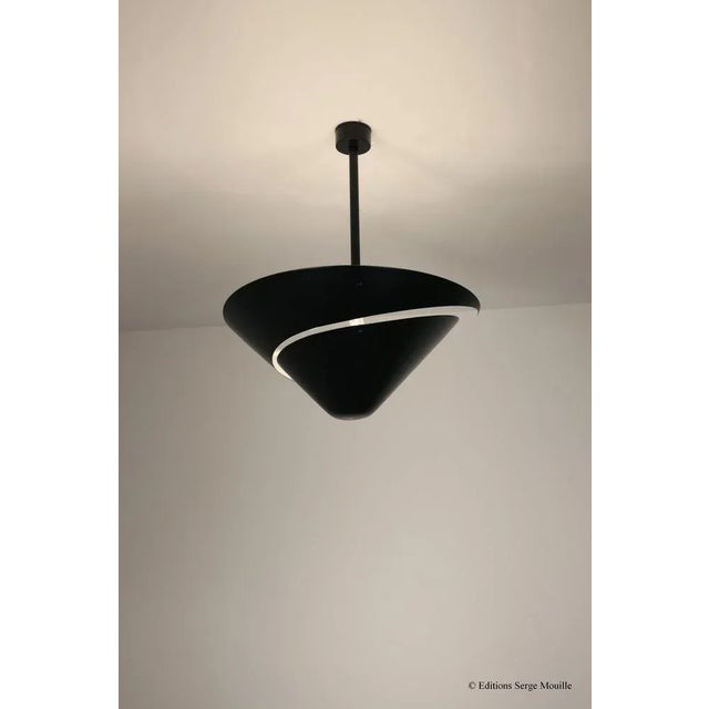 Spider 7 Still Arms Ceiling Lamp by Serge Mouille For Sale - Image 4 of 8