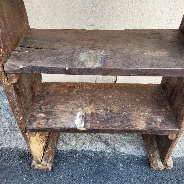 19th Century Folk Art Larch and Chestnut Shepherds Cupboard For Sale - Image 17 of 18