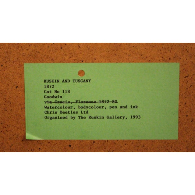 Circa 1872-1880 Watercolor by Albert Goodwin, "San Michele, Lucca" For Sale - Image 4 of 5