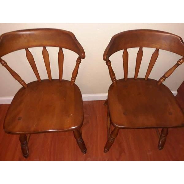 1950s Vintage Cushman Colonial Vermont Solid Hard Rock Maple Dining