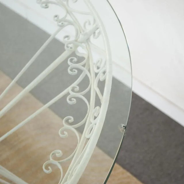 1960s Round Garden Tea Table in Wrought Iron by Gio Ponti, 1950s For Sale - Image 5 of 10
