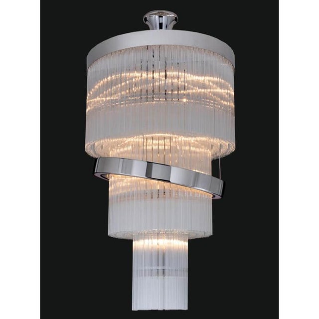 Collection Saturno Chandelier in Metal and Crystal by Jago For Sale - Image 4 of 6