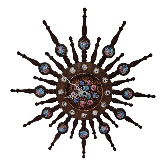 Vintage German Wall Clock from Junghans, 1970s For Sale