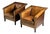 Art Deco Sheepskin Club Armchairs, Set of 2 For Sale