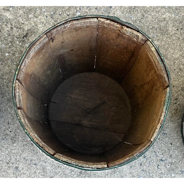 1920s Low Country Painted Wood Fishing Stools - Set of 4 For Sale - Image 5 of 10