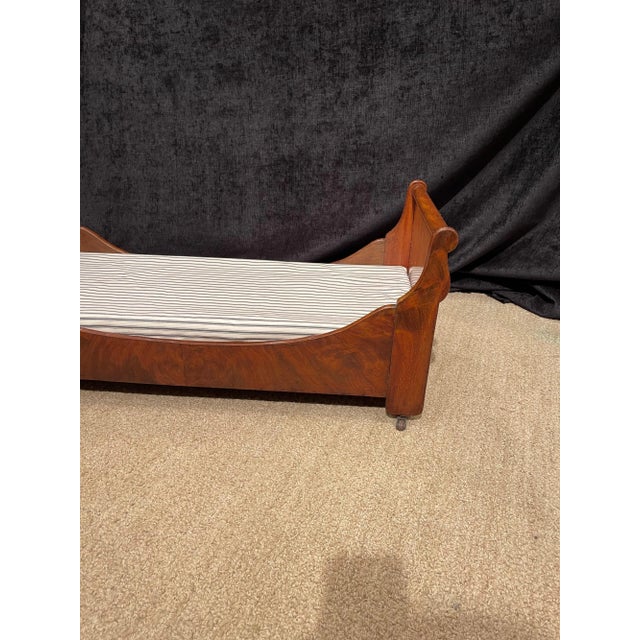 Antique Empire Mahogany Sleigh Dog Bed Chairish