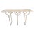 Contemporary Console Table Y White Lacquered Metal Brass and Marble. Italy For Sale