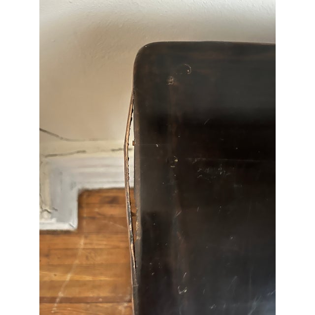 Brown Antique Chinese Square Bamboo Table For Sale - Image 8 of 9