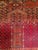 Near Square Size Vintage Turkmen Tekke Ensi in Prayer Pattern in Red, Navy, Ivory, Blue For Sale - Image 11 of 16
