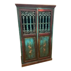 Antique German Hand Painted Cabinet