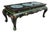 Vintage Chinese Ebonized, Polychromed & 3 Cloisonne Disk Coffee Table 20thC For Sale