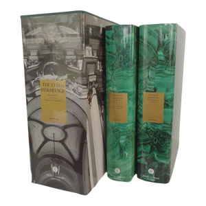 1994 The State Hermitage Masterpieces From the Museum 2-Volume Collector's Edition Coffee Table Books With Malachite Green Covers & Slip Case Box