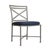 Brown Jordan Venetian Side Chair, Mica frame with Fusion Neptune fabric For Sale - Image 12 of 12