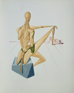 Salvador Dali, Minos, Nude, Etching