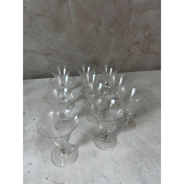 Vintage Crystal Glasses, 1940s, Set of 43 For Sale - Image 15 of 18