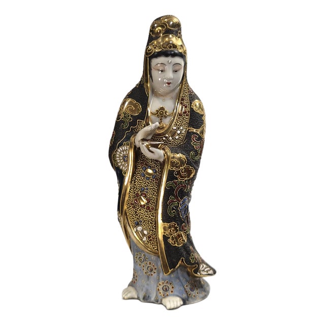 Unknown, Kutani Porcelain Figure of Kannon (Guanyin), 1920s, Ceramic For Sale