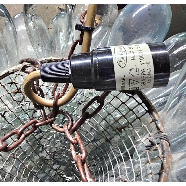 Hanging Lamp in Hand-Blown Glass from Lartigiani, 1960s For Sale - Image 4 of 11