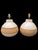 Bring warm organic texture and effortless style to your space with this striking pair of vintage ceramic table lamps....