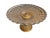 A pair of gorgeous bubble glass tazze, with gold gilded bases, 20th century. A tazza (italian, "cup", plural tazze) is a...