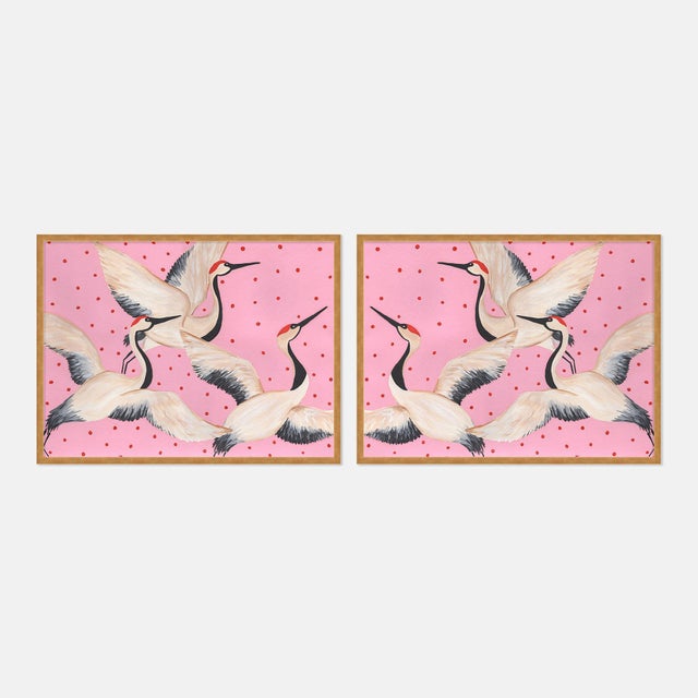 DESCRIPTION: Babette, Cleo & Estelle Diptych by Willa Heart in Gold Framed Paper, Small Art Print SPECIFICATIONS: Type:...