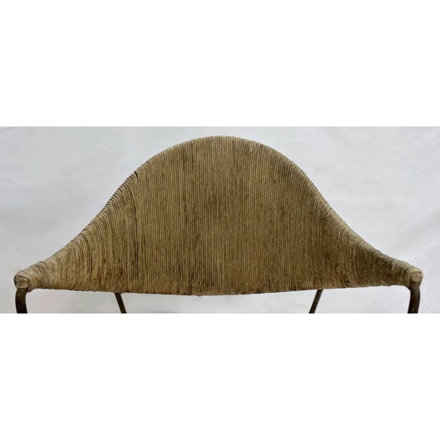 Wood Pair of Mid-Century Modern Arthur Umanoff Iron/Hemp Chairs For Sale - Image 7 of 12