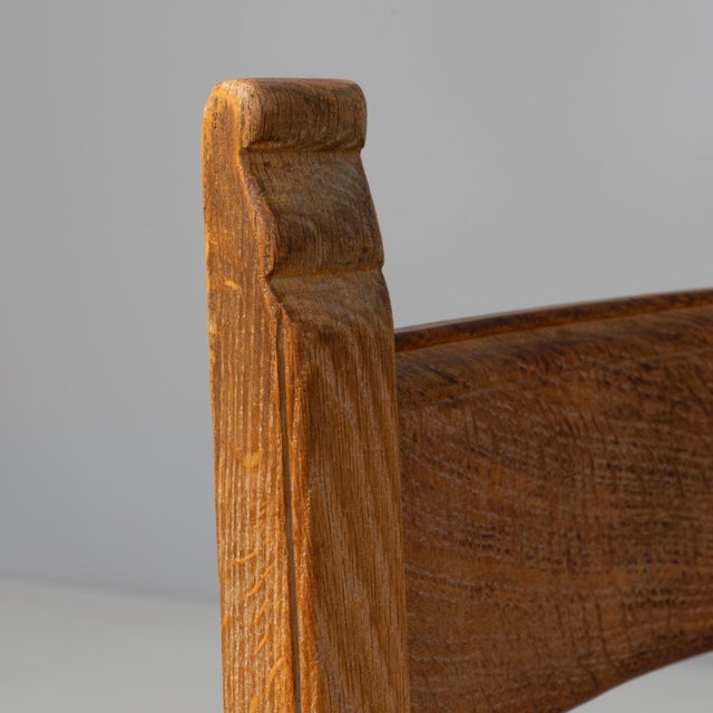 20th Century French Provincial Oak Ladder-Back Dining Chairs - Set of 6 For Sale - Image 4 of 18