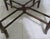 1970s Hollywood Regency Faux Bamboo Chinoiserie Chippendale Style Coffee Table Wood For Sale - Image 4 of 4