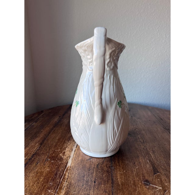 Belleek Pottery Daisy Pitcher, Made in Ireland For Sale In Dallas - Image 6 of 9
