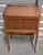 French Tambour Nightstand Louis XV Style Bedside Table Late 19th- Early 20th century with Slender Shaped Cabriole Legs....