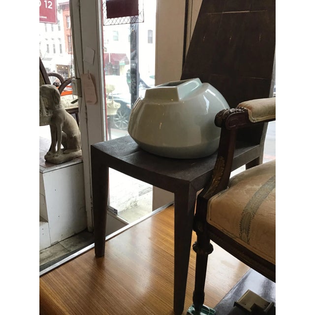 White Spin Ceramics Diamond Top Vase For Sale - Image 8 of 9