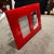 1990s Modern Red Lacquered Wood Italian Design Double Picture Frame by Bussolari For Sale - Image 4 of 13