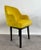 Mid Century Modern Style Yellow Velvet & Ebony Dining or Side Chair, Set of 4 For Sale In New York - Image 6 of 12