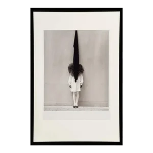 Vintage Framed Leslie Winer in Yohji Yamamoto Photograph by Albert Watson