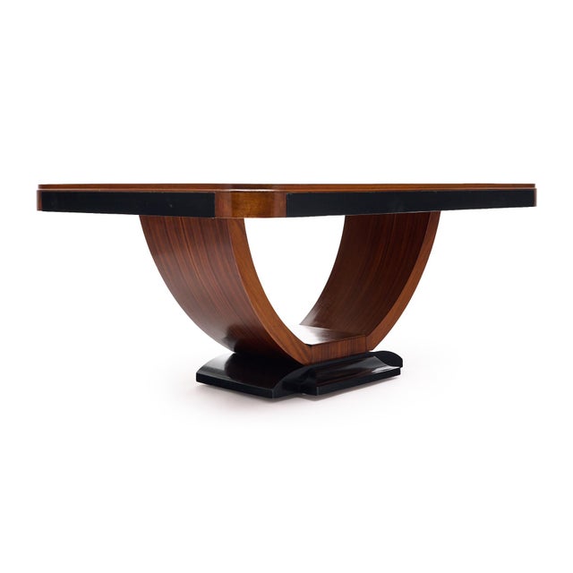 1930s Art Deco Period, French Vintage Dining Table, Rosewood For Sale - Image 5 of 9