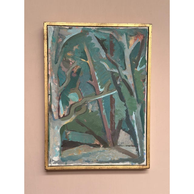 Thure Lindskoog, Forest, 1960s, Oil Painting on Canvas, Framed For Sale - Image 10 of 16