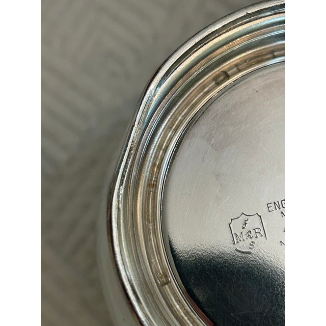 Late 20th Century English Silver Mfg. Corp Silverplate Tea Service on Tray - a Set of 4 Pieces For Sale - Image 11 of 11