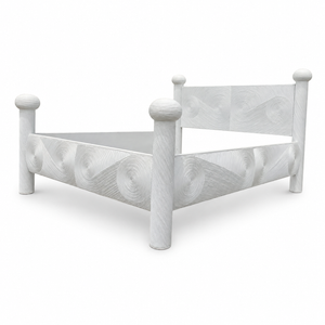 Pencil Reed Rattan Queen Bed Frame