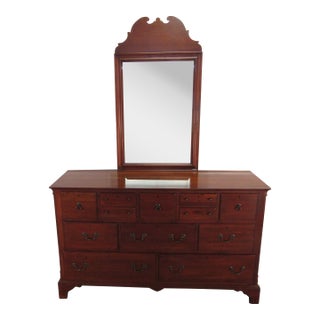 1990s Lexington Bob Timberlake Solid Cherry Dresser With Mirror For Sale