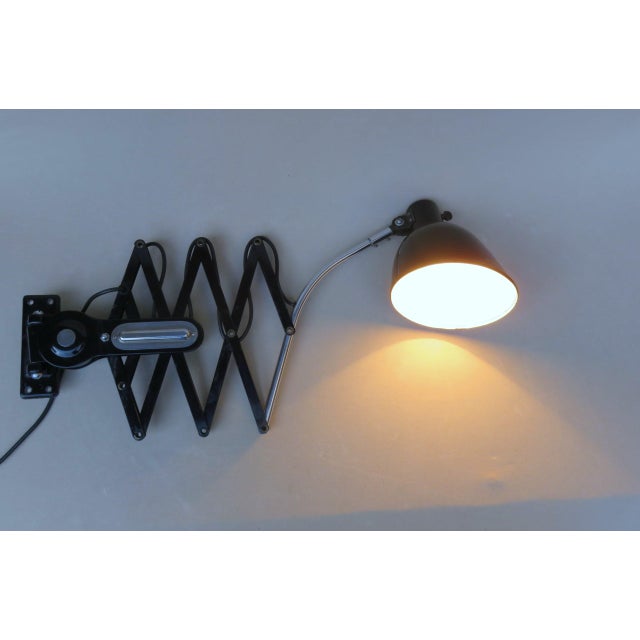 Bauhaus Vintage Bauhaus Scissor Lamp, 1920s For Sale - Image 3 of 18