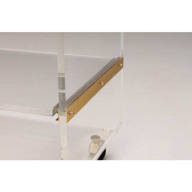 Metal Vintage Drinks Trolley by David Lange, 1970s For Sale - Image 7 of 10