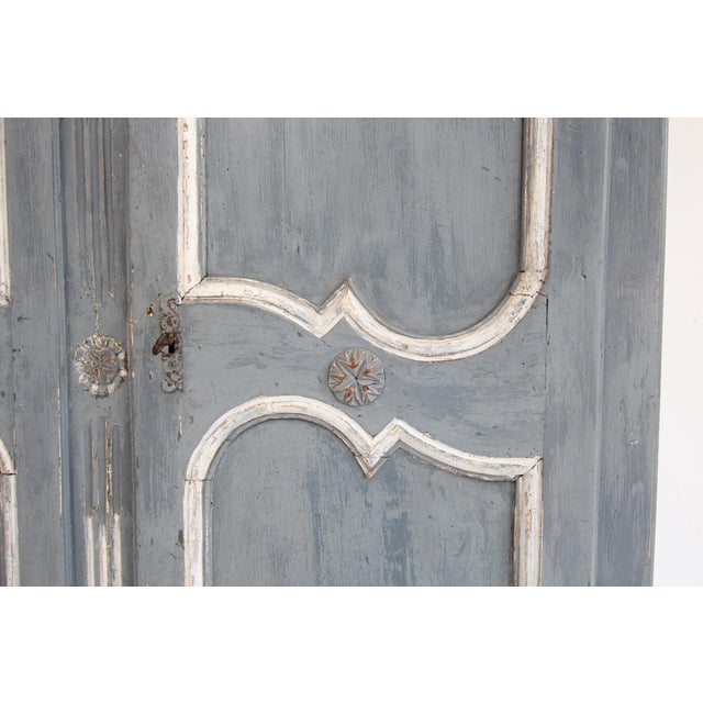 19th Century French Provincial Painted Pine Kitchen Cabinet For Sale - Image 12 of 18