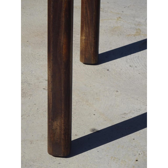 Brown Rectangular Oak and Veneer Worktable, 1960s For Sale - Image 8 of 16